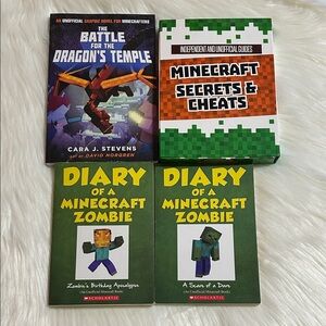 Minecraft Books Bundle - Tips Tricks and Novels Diary of a Minecraft Zombie